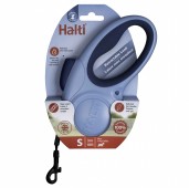 Рулетка для собак "HALTI Retractable Lead", лента, голубая S, 3м, до 11кг