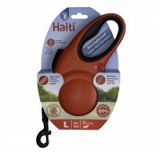 Рулетка для собак "HALTI Retractable Lead", лента, красная L, 5м, до 49кг