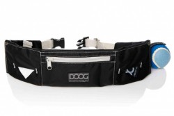 Сумка на пояс DOOG Maxi черно-серая (WB05), 42х10х1,5см