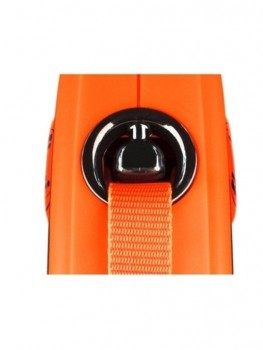 Рулетка-лента FLEXI XTREME L TAPE, для собак весом до 65кг, 5м, оранжевый