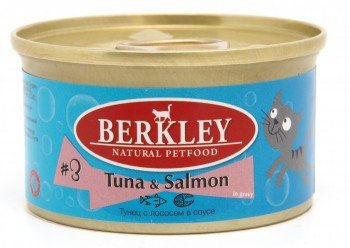 Консервы для кошек  Беркли №3 тунец с лососем