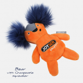 Игрушка для собак JOYSER Puppy Белка со сменной пищалкой S оранжевая, 15 см (7041J)