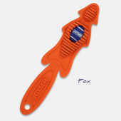 Игрушка для собак JOYSER Slimmy Маленькая шкура лисы из резины c мячом-пищалкой S/M оранжевая, 38 см (7071)