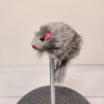 Игрушка для кошек Мышь на пружине, д.20см (Т1)