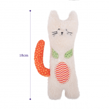 Игрушка для кошек с кошачьей мятой ROSEWOOD "Шуршащий Котик", разноцветный, 18см