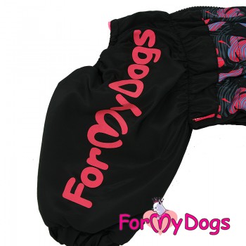 Комбинезон ForMyDogs чёрный/розовый для девочек (FW901/3-2020 F)