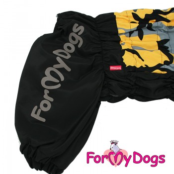 Комбинезон ForMyDogs чёрный/желтый для девочек (FW898/3-2020 F)