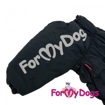 Комбинезон ForMyDogs чёрный/розовый для девочек (FW758/3-2019 F)